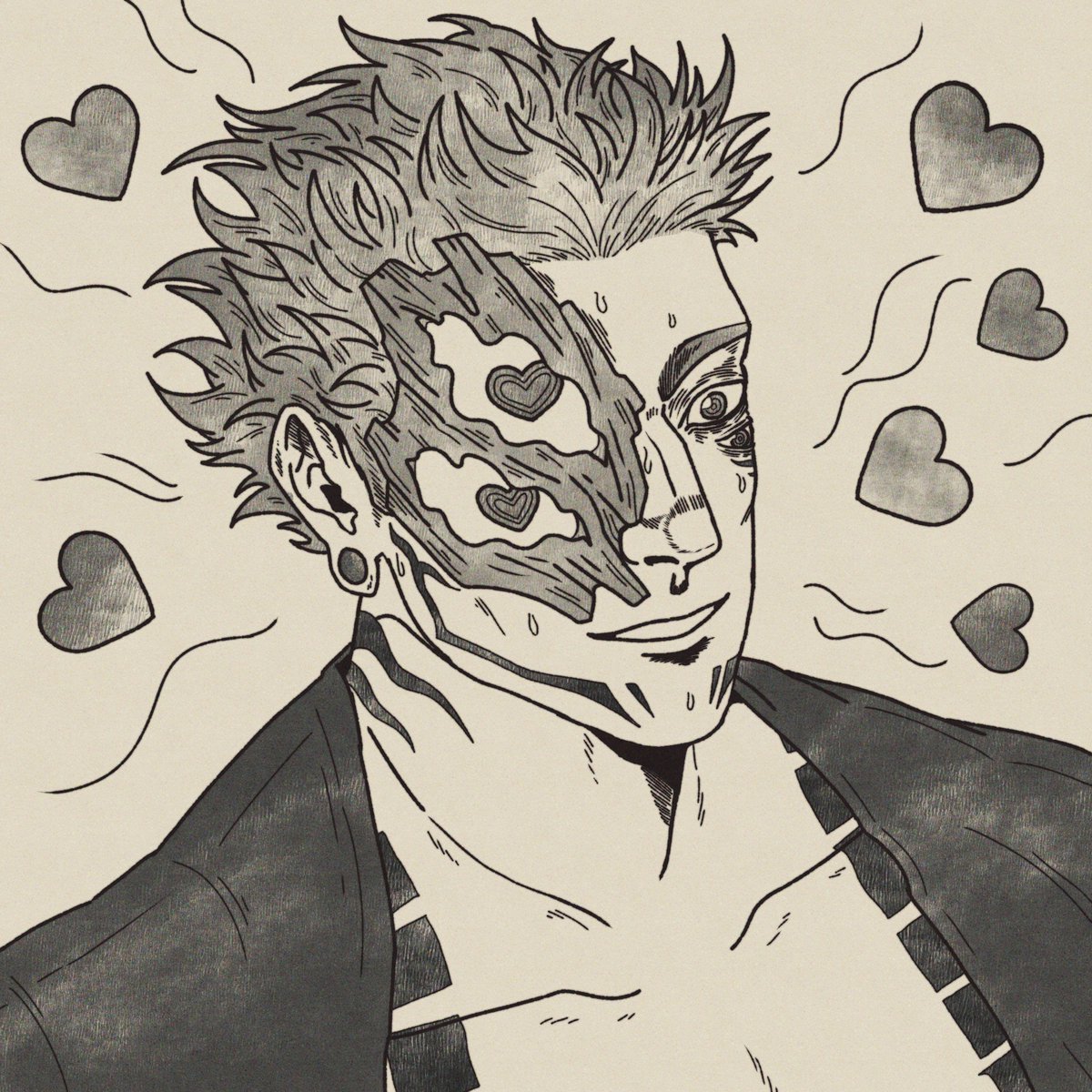 sailorpaintx's tweet image. he&apos;s lookin at a big sandwich or smth idk