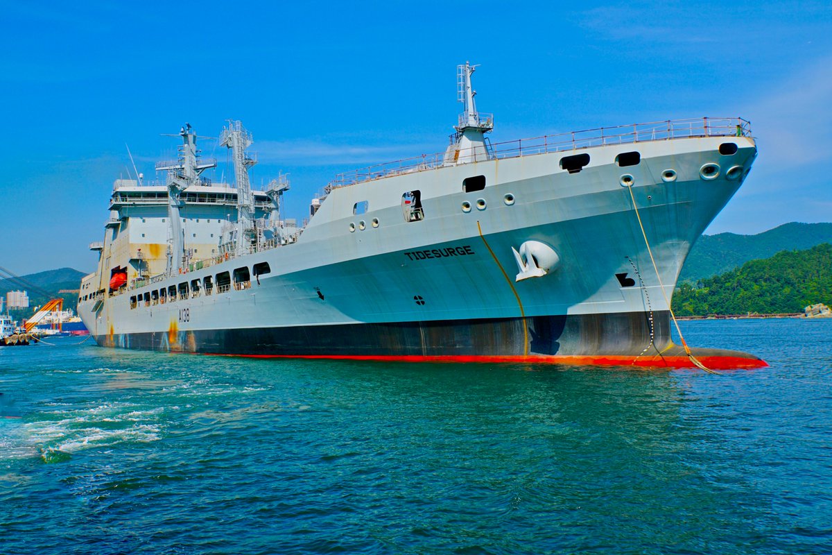 RFANostalgia (@rfanostalgia) on Twitter photo OTD 8 years ago 7046 aka <a href="/RFATidesurge/">RFA Tidesurge</a> preparing to leave harbour for Contractor Sea Trials #TIDEsAreHere OTD 8 years ago 7046 aka <a href="/RFATidesurge/">RFA Tidesurge</a> preparing to leave harbour for Contractor Sea Trials #TIDEsAreHere