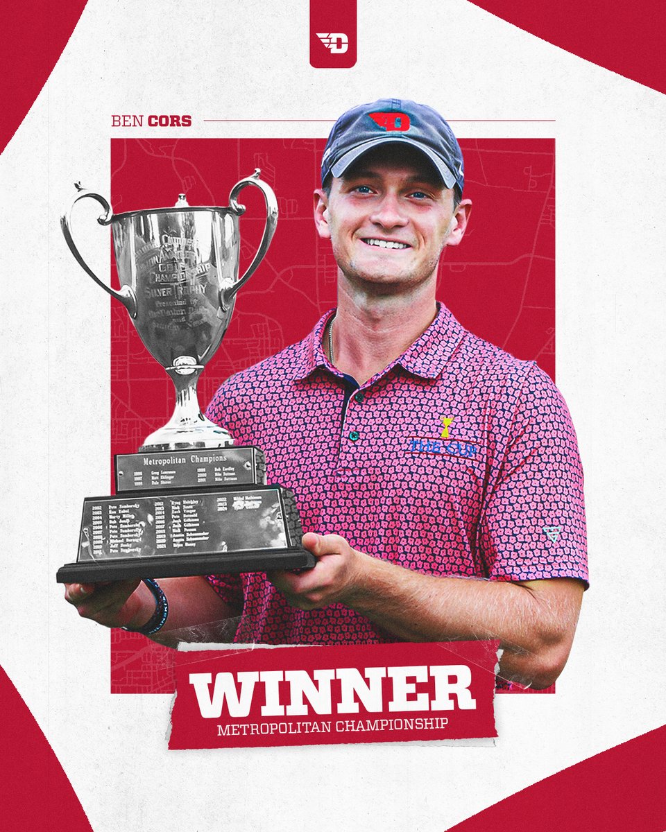 2025 graduate <a href="/CorsBen/">Ben Cors</a> set a new tournament record of -23 on his way to claiming the 103rd Metropolitan Championship Sunday‼️ 

Cors' victory earned him an exemption into the U.S. Amateur Championship at The Olympic Club on August 11-17.

ow.ly/Ageu50Ww6sH // #GoFlyers✈️