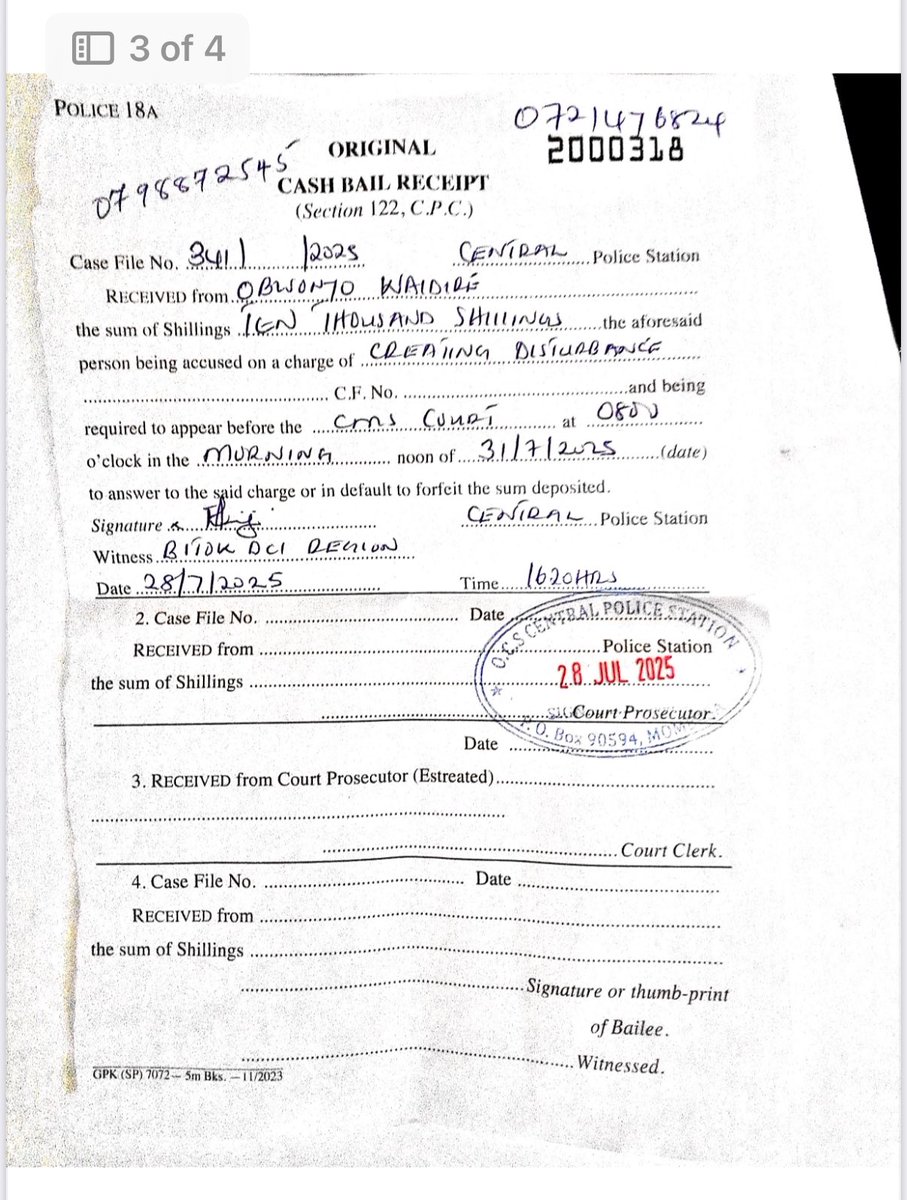 Booker Ngesa Omole ☭ (@bookerbiro) on Twitter photo Barasa is Free!
All cash bail has been paid by <a href="/DefendersKE/">@Defenders Coalition 🇰🇪</a>. All four comrades are now out and awaiting arraignment on flimsy, frivolous charges of “causing disturbance.”
We shall proceed to launch a private prosecution against the rogue <a href="/DCI_Kenya/">DCI KENYA</a> for their illegal actions. Barasa is Free!
All cash bail has been paid by <a href="/DefendersKE/">@Defenders Coalition 🇰🇪</a>. All four comrades are now out and awaiting arraignment on flimsy, frivolous charges of “causing disturbance.”
We shall proceed to launch a private prosecution against the rogue <a href="/DCI_Kenya/">DCI KENYA</a> for their illegal actions.