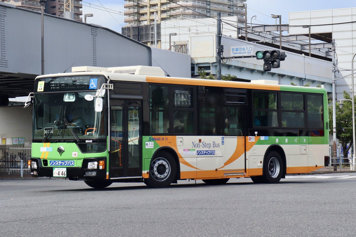 東京都交通局 #都営バス S-M446【深川】 ついに先日稼働し始めた、M446