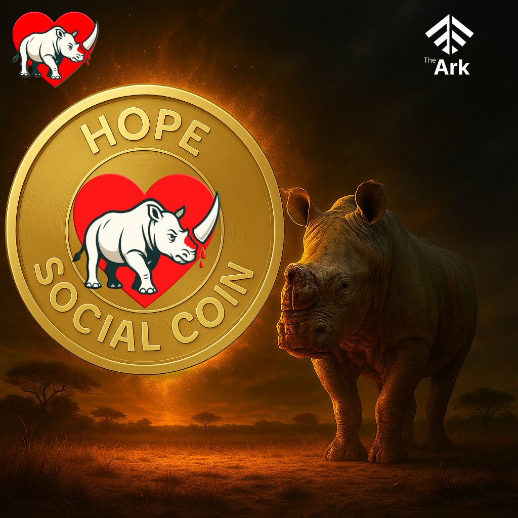 TheArkNFT1's tweet image. AT THE ARK NFT, we're all in to protect our rhinos from extinction! The $HOPE coin drops in just 4 days - act now to show your support!
JOIN THE FIGHT TODAY and help ensure these incredible animals thrive for future generations. Don’t wait-unite with us now!
#TheArkNft…