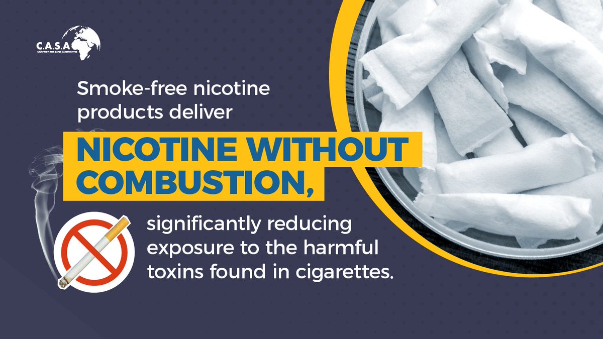 Combustion is the issue.

Policymakers must act now and empower people to quit on their own terms, using less harmful alternatives #Nicotine #NicotinePouches #Vaping #HarmReduction