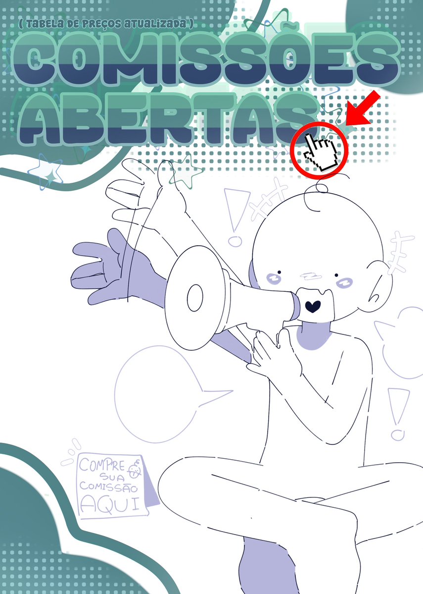 i_Gh0sTT's tweet image. ‼️✨️COMISSÃO ABERTAS✨️‼️
olá artistas estou oficialmente de volta!! Mudei e adicionei algumas coisas para que o meu trabalho chegue em mais gente!!
Enfim!! Qualquer outra dúvida me chama na DM
#art #comission