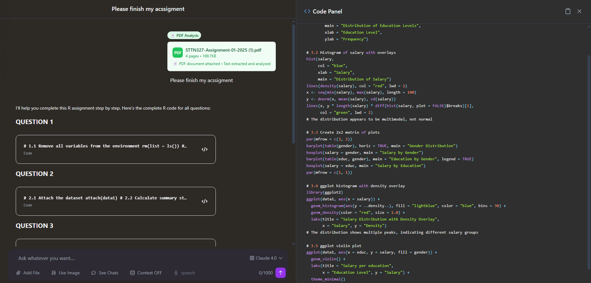 EagleUptight's tweet photo. Taggi AI File analysis now works correctly.
Bugs that need fixing:
- Code displaying in text panel
- Small code snippets need to be generated in text panel
- Code activation blocks dissapearing during text render. https://t.co/5BecUOPQVi