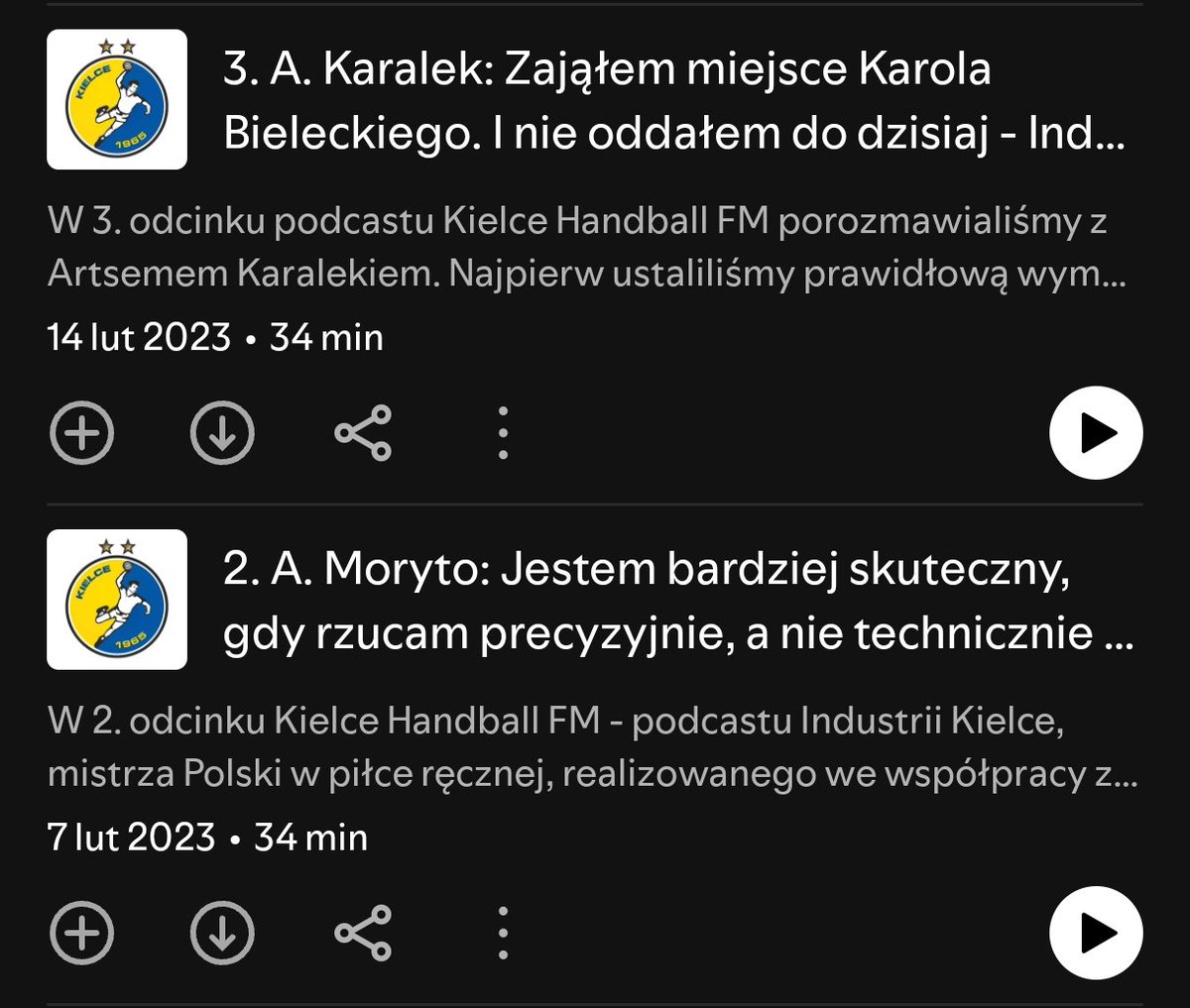 KieleckiFanatyk (@pawel111119) on Twitter photo .<a href="/RZ_Norbert/">Norbert Rzeszut</a> czy jest plan powrotu do regularnych podcastów z zawodnikami albo ogólnie osobami związanymi z klubem?
Podkreślam regularnych, ponieważ coś sie pojawia jednak przerwy pomiędzy podcastami są dość długie, a nie ukrywam z chęcią powróciłbym do cotygodniowego formatu👇 .<a href="/RZ_Norbert/">Norbert Rzeszut</a> czy jest plan powrotu do regularnych podcastów z zawodnikami albo ogólnie osobami związanymi z klubem?
Podkreślam regularnych, ponieważ coś sie pojawia jednak przerwy pomiędzy podcastami są dość długie, a nie ukrywam z chęcią powróciłbym do cotygodniowego formatu👇