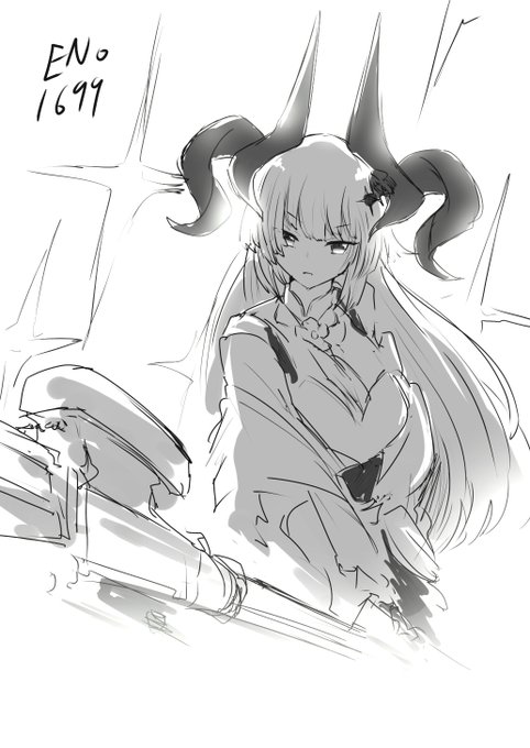 @ktm_wall つよくてかっこいい祓魔師モードのシュトリリヤちゃんのFAです 