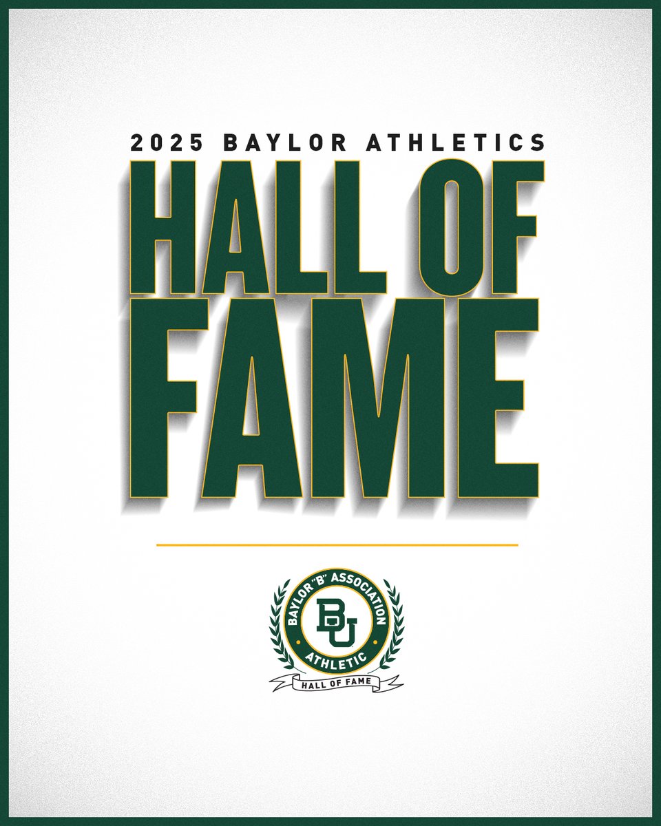 Introducing the 2025 Baylor Athletics Hall of Fame Class 🌟⤵️

⛳️ Hannah Burke, <a href="/BaylorWGolf/">Baylor Women's Golf</a> 
🏀 Lacedarius Dunn, <a href="/BaylorMBB/">Baylor Men’s Basketball</a> 
⚾️ Chris Durbin, <a href="/BaylorBaseball/">Baylor Baseball</a> 
🎾 Taylor Ormond, <a href="/BaylorWTennis/">Baylor Women’s Tennis</a> 
🏈 Bryce Petty, <a href="/BUFootball/">Baylor Football</a> 
🏈 Cyril Richardson, <a href="/BUFootball/">Baylor Football</a> 
🐴 Samantha Schaefer,