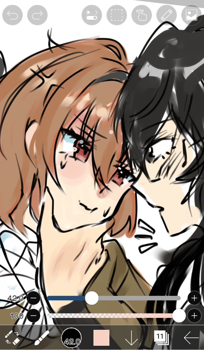 pancakeakechii's tweet image. Wip🥺🥺