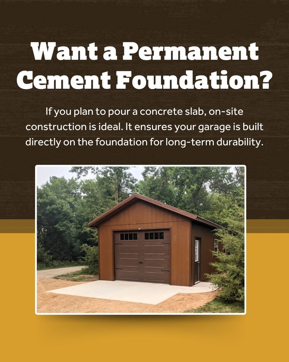 DakotaStorage's tweet image. Pre-built sheds and garages are convenient, but they aren’t always the right fit for your land or long-term goals.

Learn more about why on-site might be the smartest decision you make for your space. 👇

hubs.ly/Q03sMDx80

#detachedgarage #backyardshed #onsitebuild