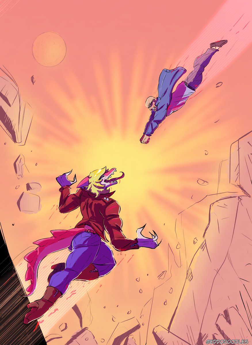 It surprised me I hadn't done this scene from Invincible with Mia and Inco , This was a fun commission for Anon, I enjoyed replicating it