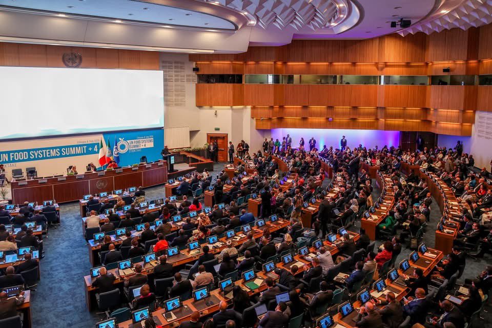 President <a href="/HassanSMohamud/">Hassan Sheikh Mohamud</a> participated in the #UNFoodSystems Progress Review Summit held in Addis Ababa. In his address to the assembly the President highlighted the importance of international cooperation in combating food insecurity addressing,developing sustainable food system
