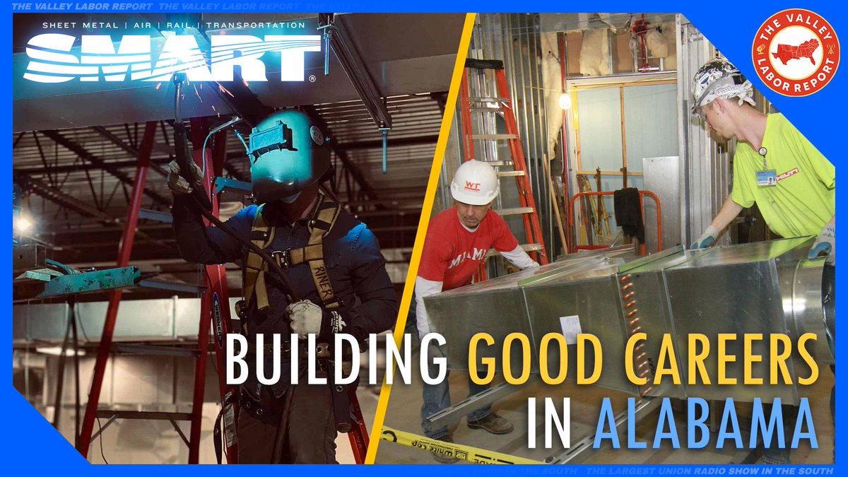 How Sheet Metal Workers are Building Good Careers in Alabama

Daniel Walden of SMART Local 48 joins us to talk about why your job and your future is secure with the International Association of Sheet Metal, Air, Rail and Transportation Workers (<a href="/smartunionworks/">SMART Union</a>)

🧵