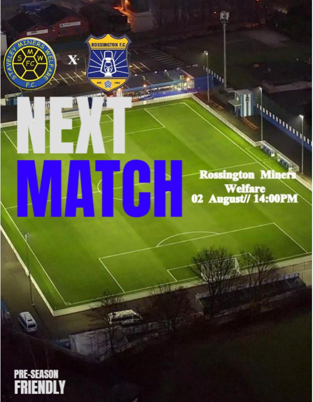 Next Up... We face Rossington FC in what is our third Pre season friendly. 
The boys are looking to pick up where we left off after a great win versus Handsworth Reserves. All details for Saturday are below. 

📍Rossington Miners Welfare, DN11 0DU
⚽️ 2pm Kick off

#upthetrojans