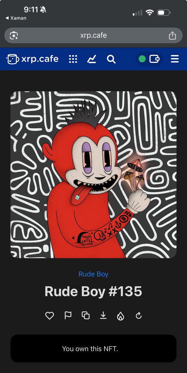 And now I own an XRP NFT. I blame ⁦<a href="/vanxan_/">Van ☠︎</a>⁩ and ⁦<a href="/Lemmeholdsum/">GR ᛃ ⚠️</a>⁩
