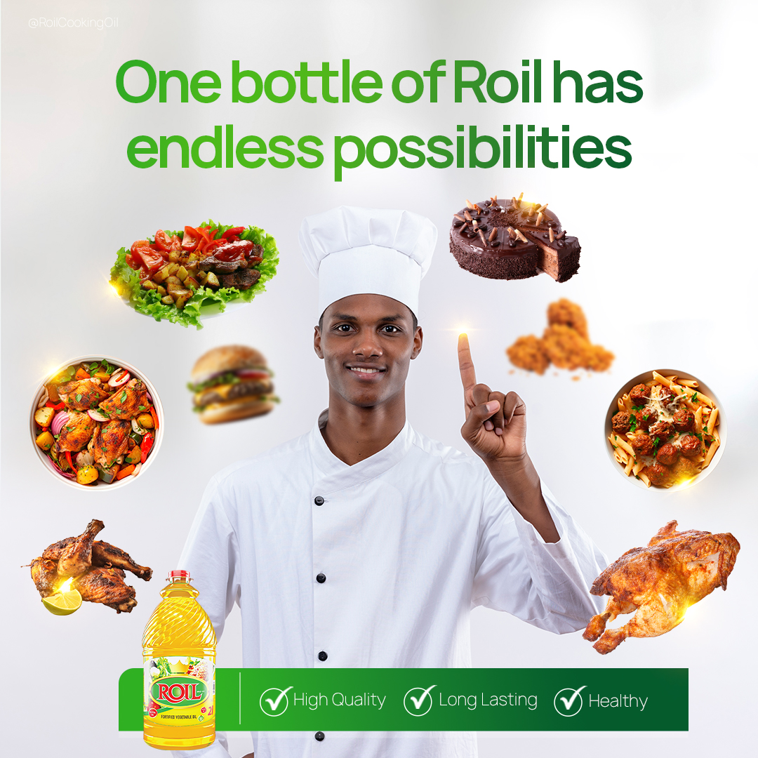 One bottle of Roil has endless possibilities. Choose Roil Always.

#roilcookingoil