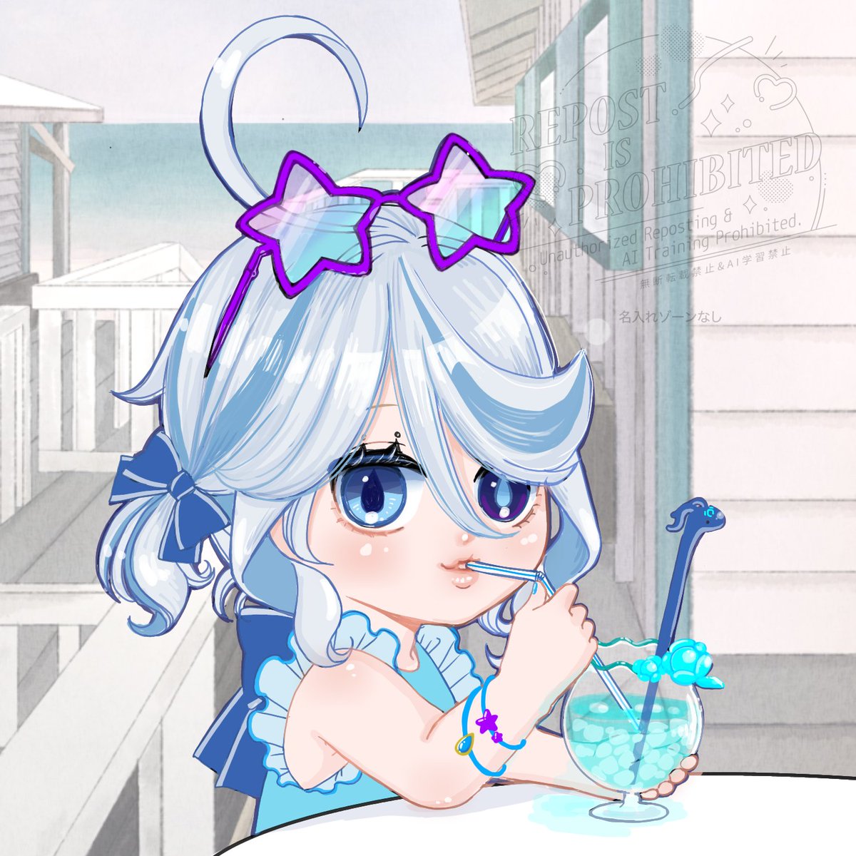 msmnaknt's tweet image. モチフリちゃんSummer🌴