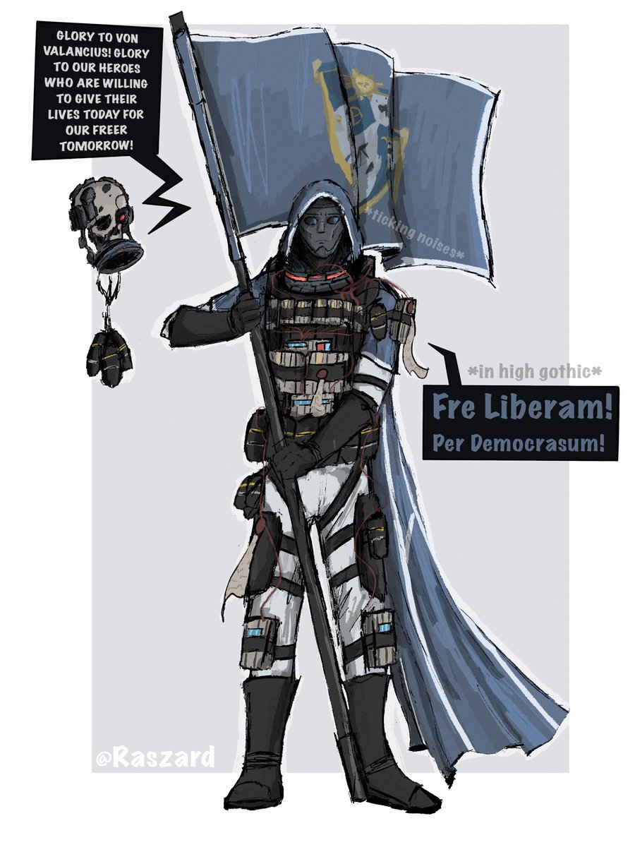 raszard's tweet image. Iconoclast Von Valancius guard regiment - Servant of Freedom
#roguetrader #rogue_trader #Rogue_artist #warhammer40k #WarhammerArt #warhammer40000 #warhammer #WarhammerCommunity