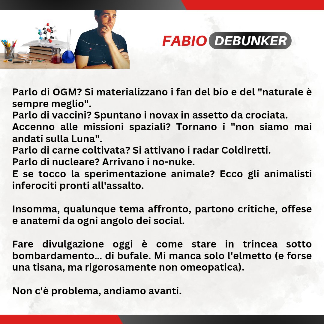 Fabio_DeBunker's tweet image. In realtร , il problema c'รจ e si chiama analfabetismo scientifico.
