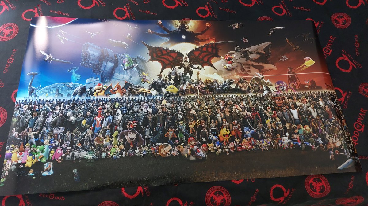BT_BlackThunder's tweet image. ‼️🖼 GIVEAWAY TIME 🖼‼️

I&apos;m giving away a 112cm x 60cm , HQ print of my recent fanart with more than 310+ game characters and 5 smaller prints of my previous work.

To enter 
✅️ Like and RT
✅️comment your favourite game
✅️ Follow me

I&apos;ll pick a winner next week.
🤞GL🤞🎮