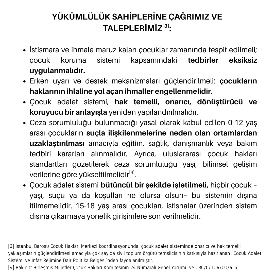 Mattia Ahmet’in ölümü önlenebilirdi.

Her çocuğun yaşam hakkını güvence altına almak için, bütüncül ve etkin bir çocuk koruma sistemine acilen ihtiyaç var.

62 sivil toplum örgütü olarak ortak çağrımız:
Çocuklar için adalet!
