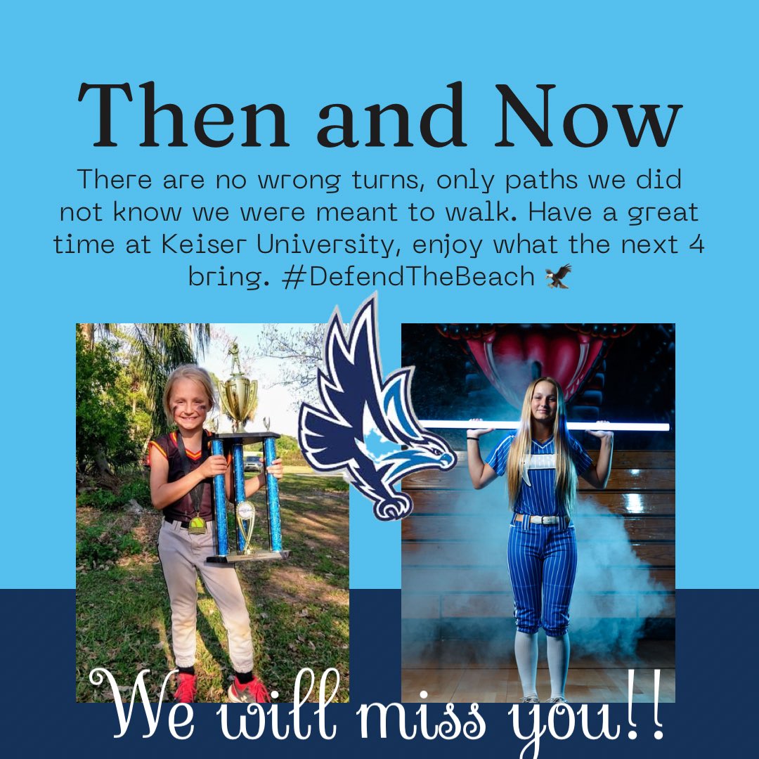 TampaMustangsRT's tweet image. Keaganne…Small and mighty killer, the confidence of a 6’-0” beast. Keep pushing through life with that amazing personality. To the next 4 at Keiser, we will be there watching, oh, we’ll always keep you in the chat!! @KeaganneGlidden @jpryorKeiserSB @KaliKaestner