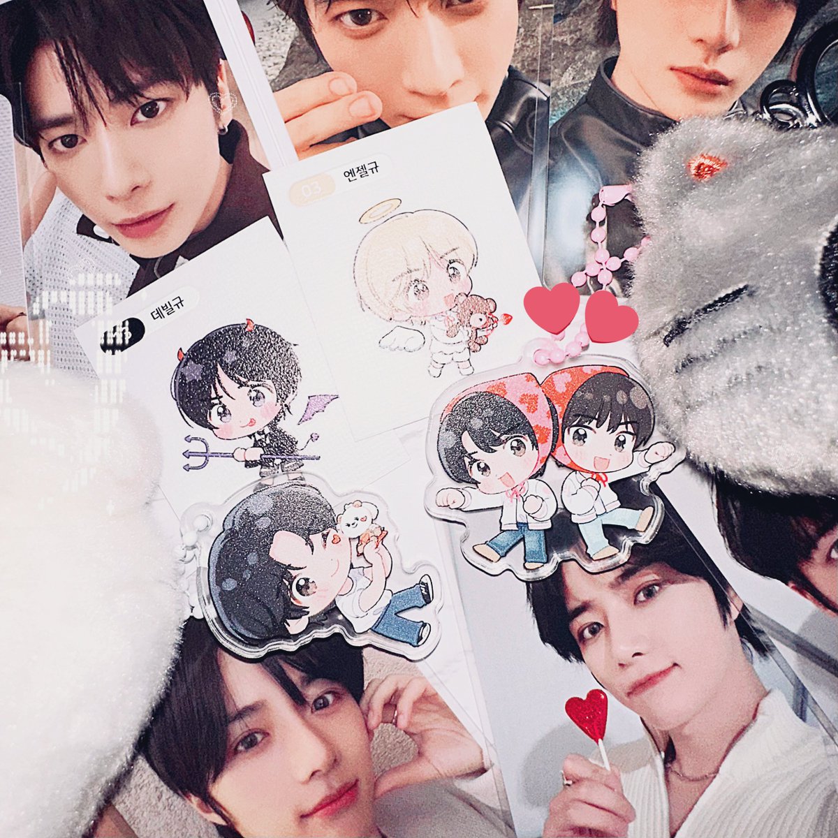 min1cm's tweet image. 기대하고 있던 바미님과 히요마메님의 굿즈가 도착했어요❣️🎁✧︎*。
사랑하는 우뿌즈 굿즈……♡♡♡ 정말 귀엽고 너무 기뻐요!♡♡ 🥰💖✧︎*。
@bxmgyx_13 @jeritoaisu55