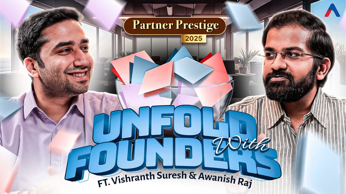 AssetPlus - Best Platform for MFDs (@assetplusapp) on Twitter photo Hit play and unfold the stories behind the success.
dub.link/cDgLDgP
What happens when you swap a formal debrief with a bowl of mystery chits?
Presenting "Unfold with Founders" - a one-of-a-kind candid chat with AssetPlus founders <a href="/assetplusvish/">Vishranth Suresh</a> & <a href="/awanish94/">Awanish Raj</a> , as they Hit play and unfold the stories behind the success.
dub.link/cDgLDgP
What happens when you swap a formal debrief with a bowl of mystery chits?
Presenting "Unfold with Founders" - a one-of-a-kind candid chat with AssetPlus founders <a href="/assetplusvish/">Vishranth Suresh</a> & <a href="/awanish94/">Awanish Raj</a> , as they