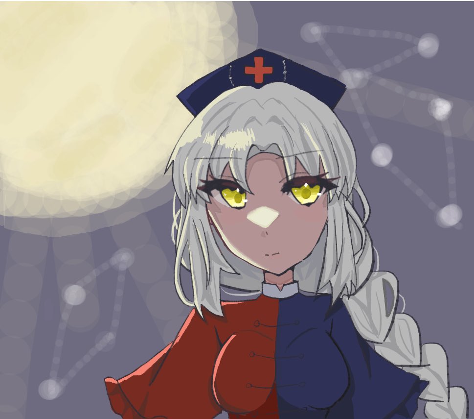 mkkmy_k2's tweet image. 絵チャ産えーりん！
#東方project #八意永琳