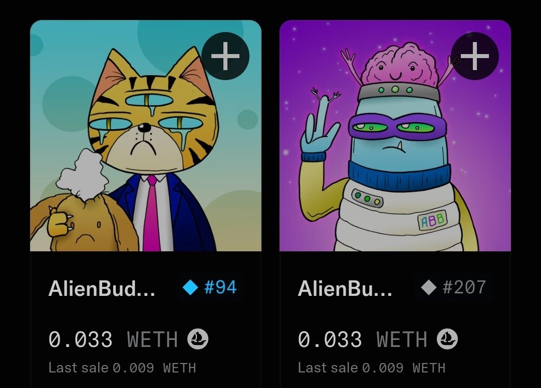 AlienBuddyBuds's tweet image. Two nice relistings below the floor πΈ
Only 0.033 ETH.
opensea.io/collection/aliβ¦
Grab one before it's too late π½βοΈ
#AlienBuddyBuds forever!