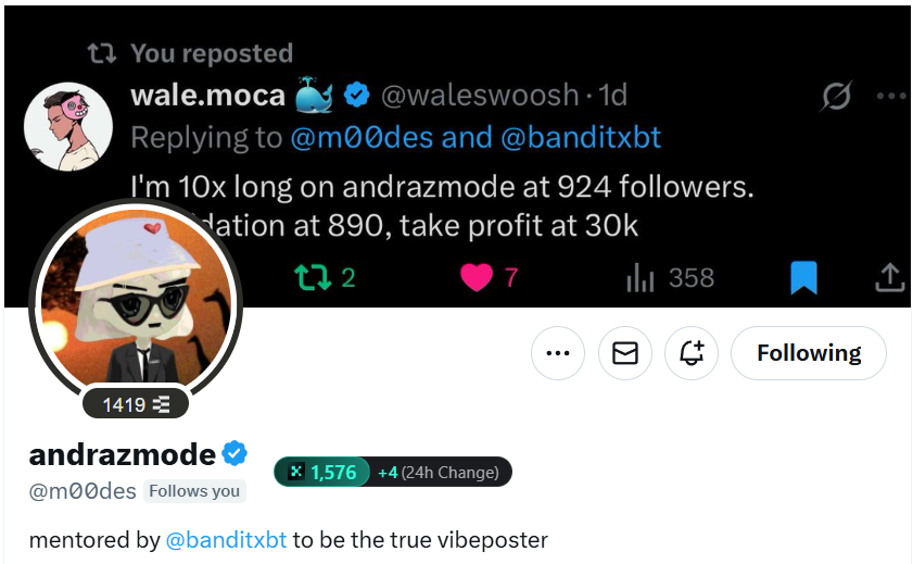 dankerwim's tweet image. i've said countless times that @fantasy_top_ is the greatest force multiplier for any player.
in the world of CT, your network is essentially your networth.
over the last 14 months of being a fantardio, @banditxbt officially mentoring @m00des, sprinkled in with love from…