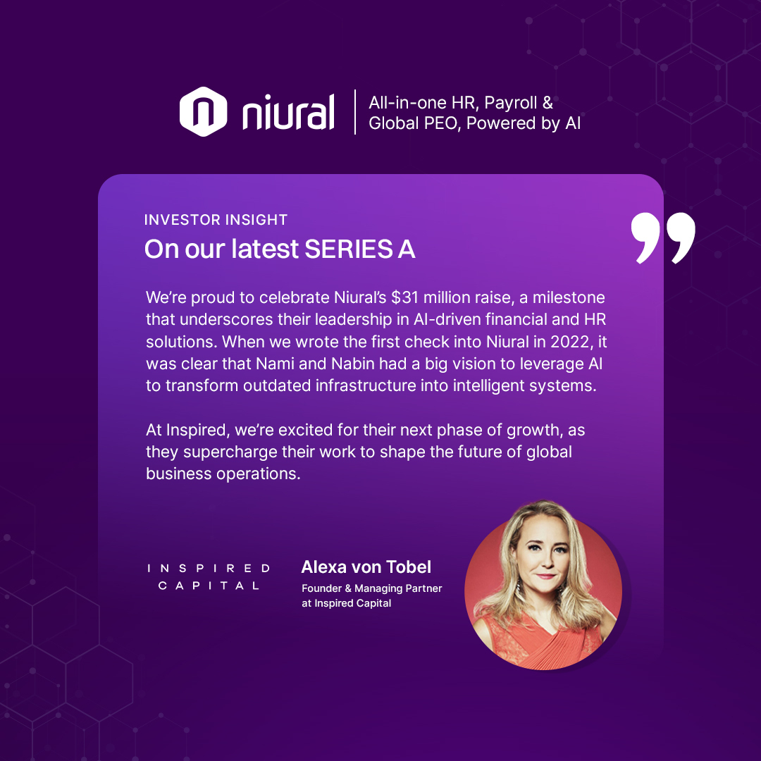 CFOs need a living system of intelligence, not another dashboard.

Month-end close still stretches past midnight – manual reconciliations, surprise variances, risk alerts that arrive after the damage is done.

Niural’s AI-native Global PEO handles the grind. It saves your time,