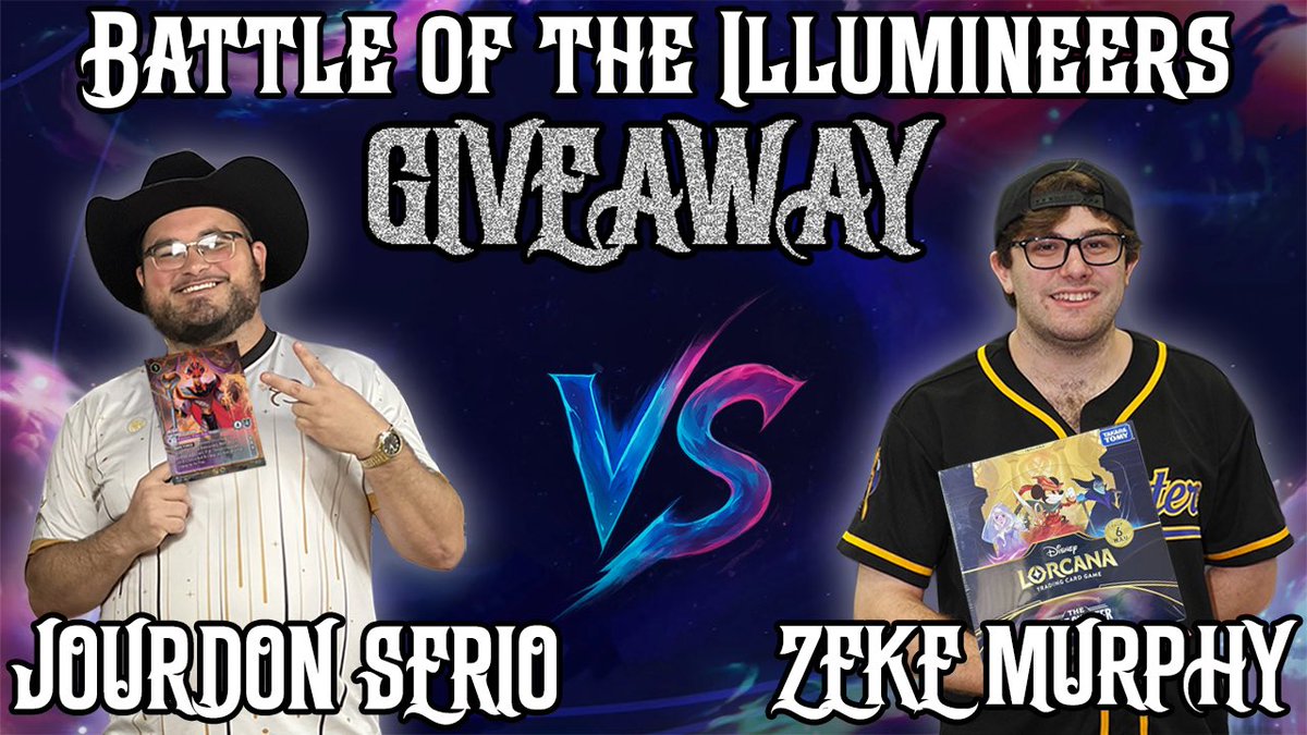 InkCasters_tcg's tweet image. We've got @inkcasterzeke fresh off a Set Champs W & @JourdonSerio still buzzing from the $10K PPG Texas victory! Who takes the W in this @TSD_Lorcana vs @InkCasters_tcg showdown?
Drop your prediction below before the vid drops-guess right & you a COULD win a 🇯🇵First Chapter box!