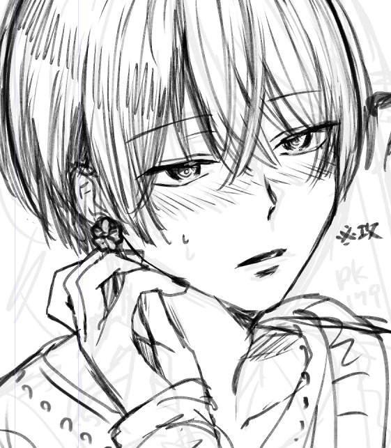 xcgKcf's tweet image. 手癖　4枚目くらいが描きやすい
