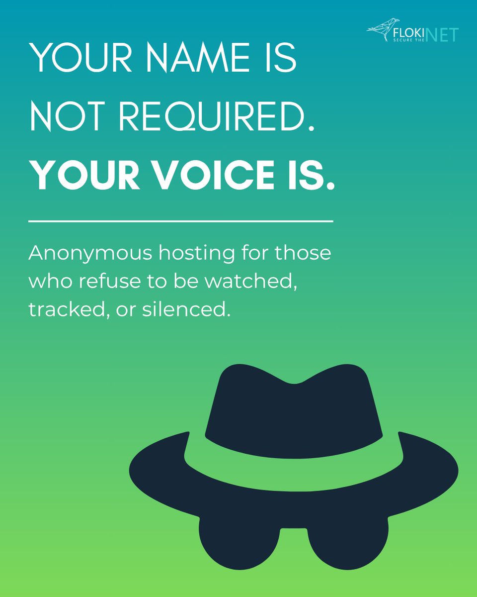 You don’t need to be seen to be heard. We provide anonymous, offshore hosting for those who want to stay visible without being watched.
👉 flokinet.is
