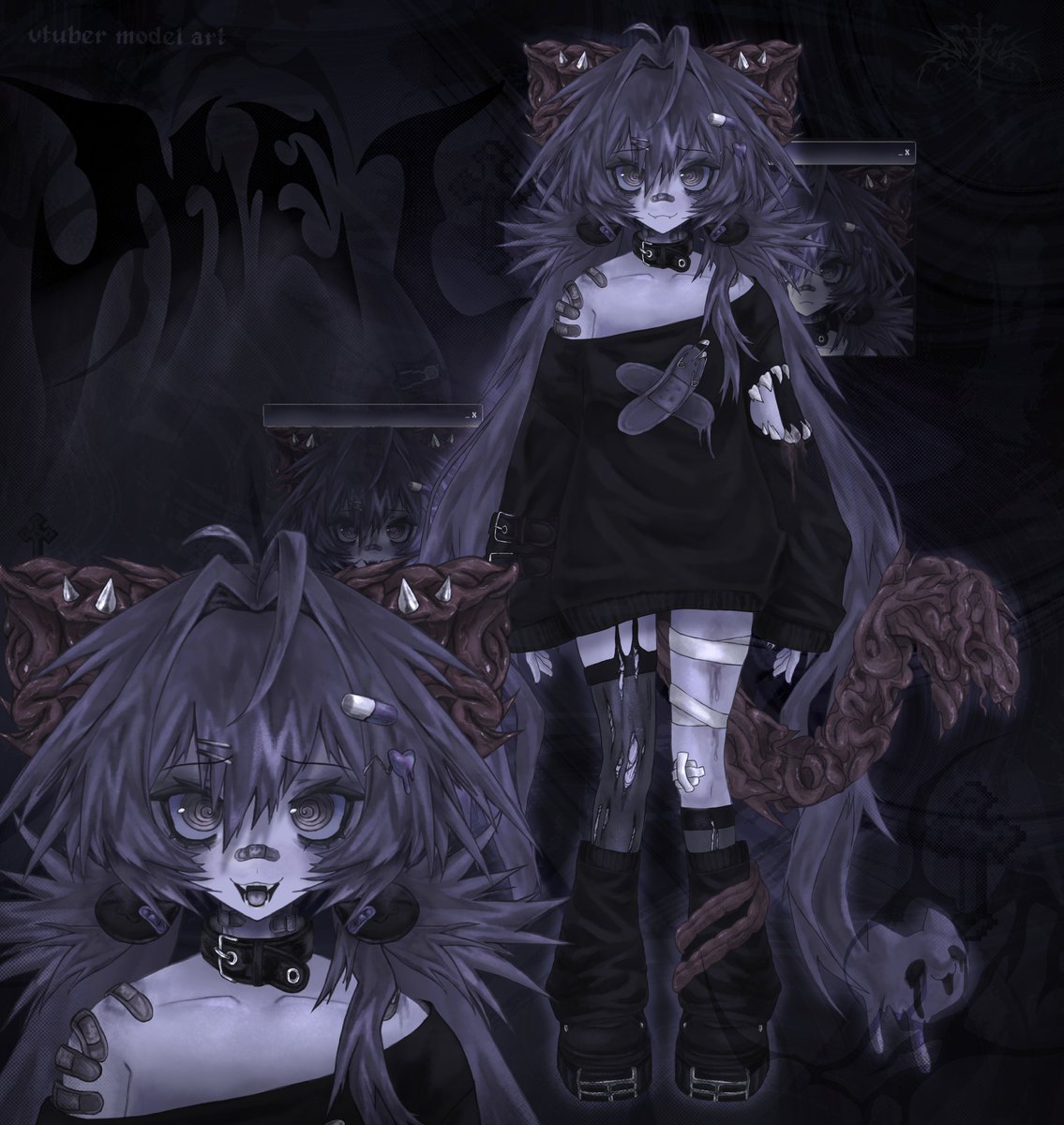 m111ru's tweet photo. i've made a vtuber model!! https://t.co/HjzWzsk9yC