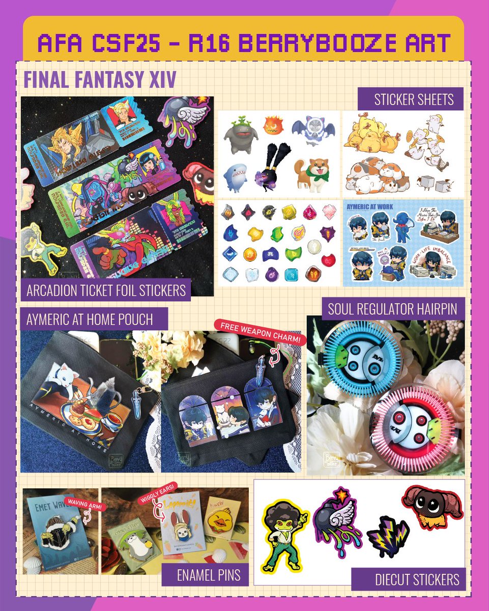 Hiii I will be at #afacsfsg25 #afacsf25 #afacsfcatalogue this coming weekend 😆 Here's my catalogue (1/2)!