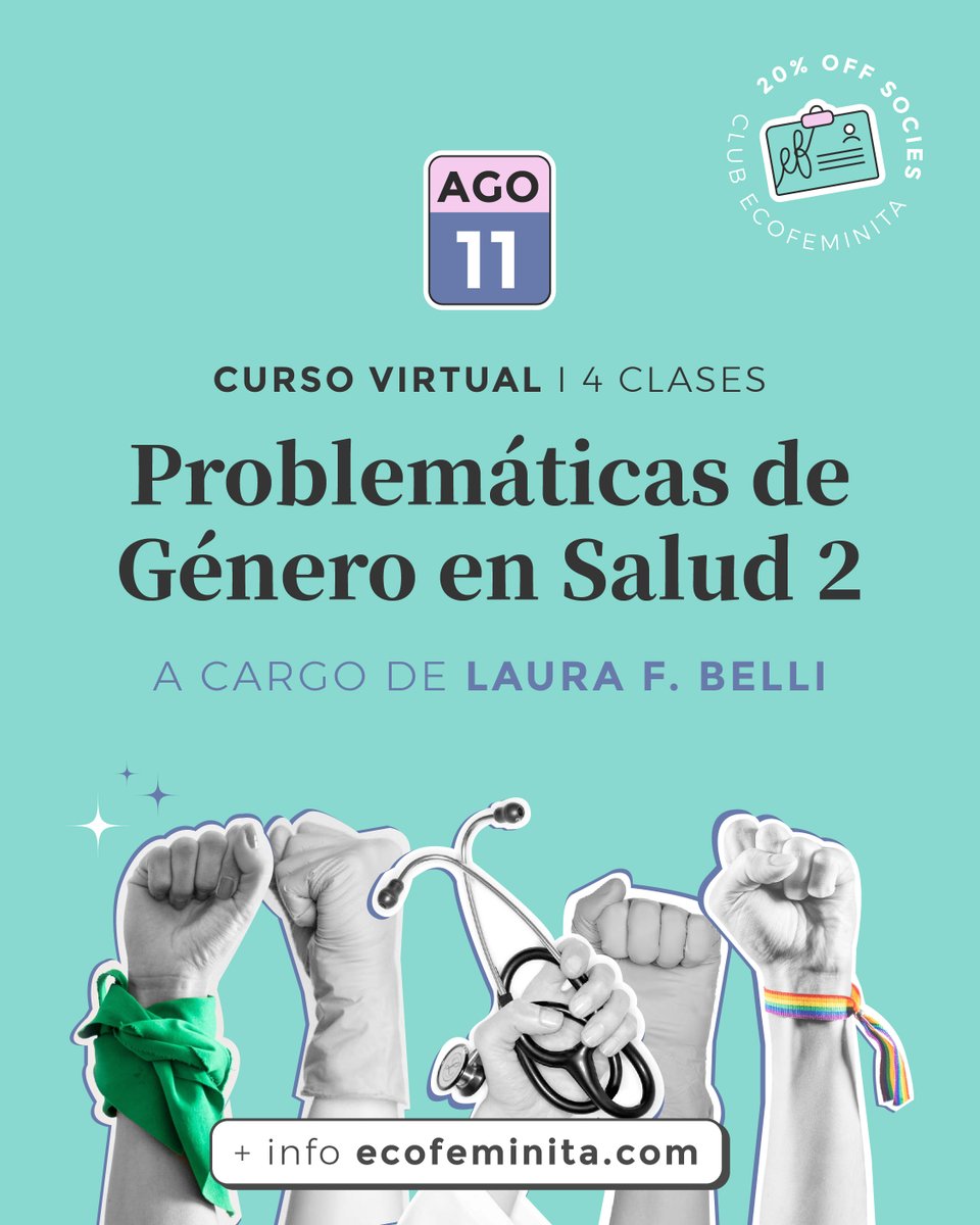 Se viene el curso sobre salud y género 2 y acá te mostramos algunas preguntas que se van a responder en el curso 🤩

Comienza el próximo 11 de agosto. Serán cuatro clases online que podés hacer a cualquier hora y desde cualquier lugar. También se entrega certificado ✨
