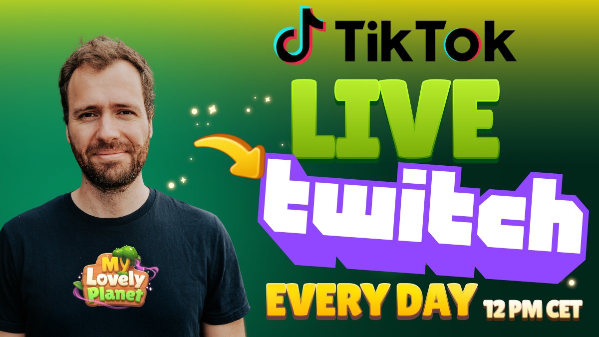 Plot Twitch, the everyday live will also be on... 
TWITCH !!!🔥

Time to create your account NOW!