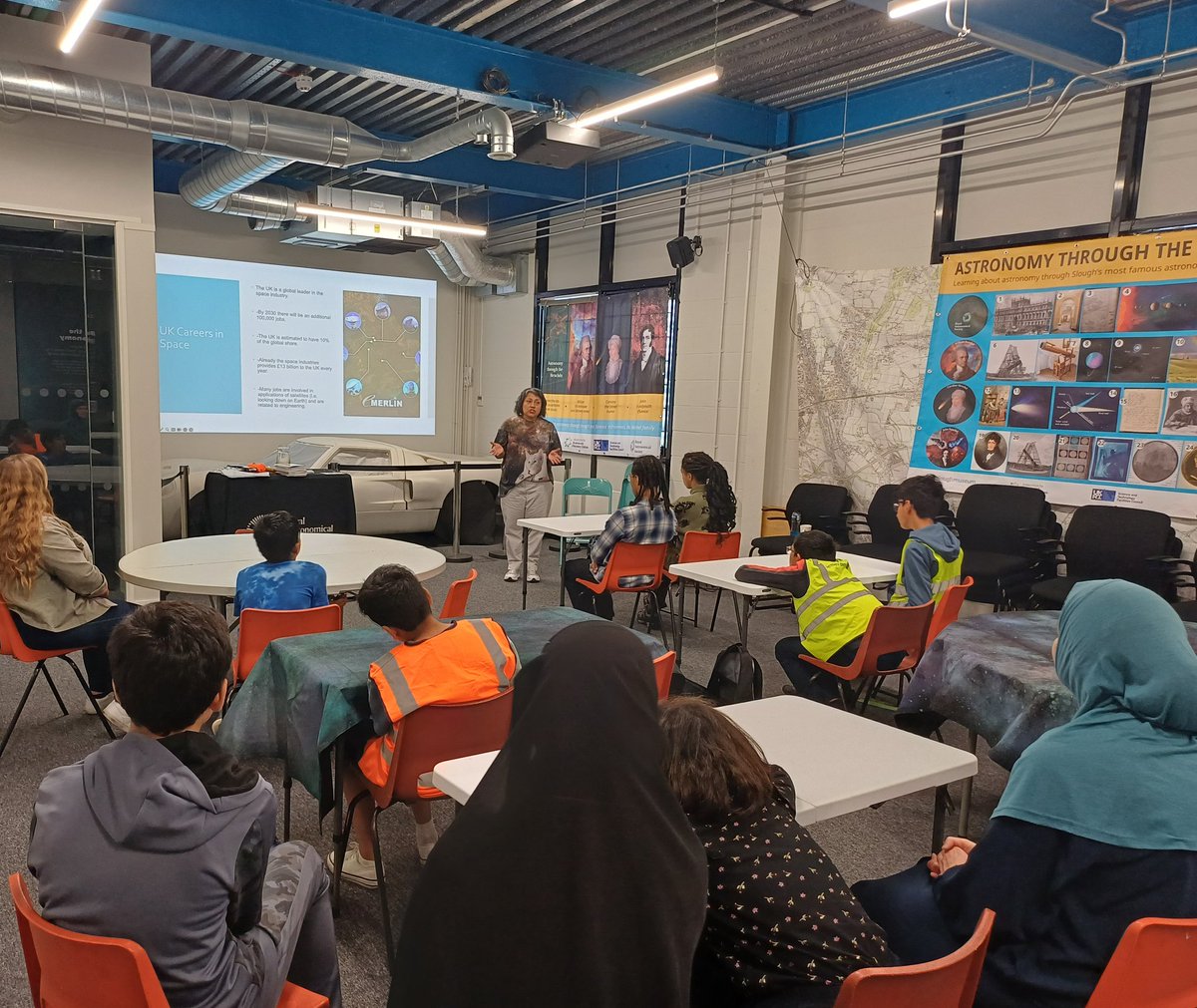 Today and the next three afternoons <a href="/RoyalAstroSoc/">Royal Astronomical Society</a> is also delivering a science fair for young people 13+ at Slough Museum in collaboration with <a href="/AntzKidz/">🤗Antz Kidz Activity Centre🤗</a>.  #sloughte