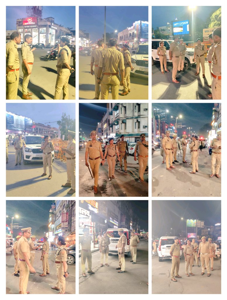 AdcpCentrallko's tweet photo. #DCP_CENTRAL महोदय के निर्देशन में #ADCP_CENTRAL द्वारा हजरतगंज सर्किल क्षेत्रांतर्गत अपराध नियंत्रण,शांति एवं कानून व्यवस्था बनाये रखने तथा आमजन में सुरक्षा भावना जागृत करने के दृष्टिगत मुख्य मार्गों व सार्वजनिक स्थानों पर पैदल गस्त किया गया।
@Uppolice @lkopolice @dcpcentrallko https://t.co/Hj0L8oQB0i