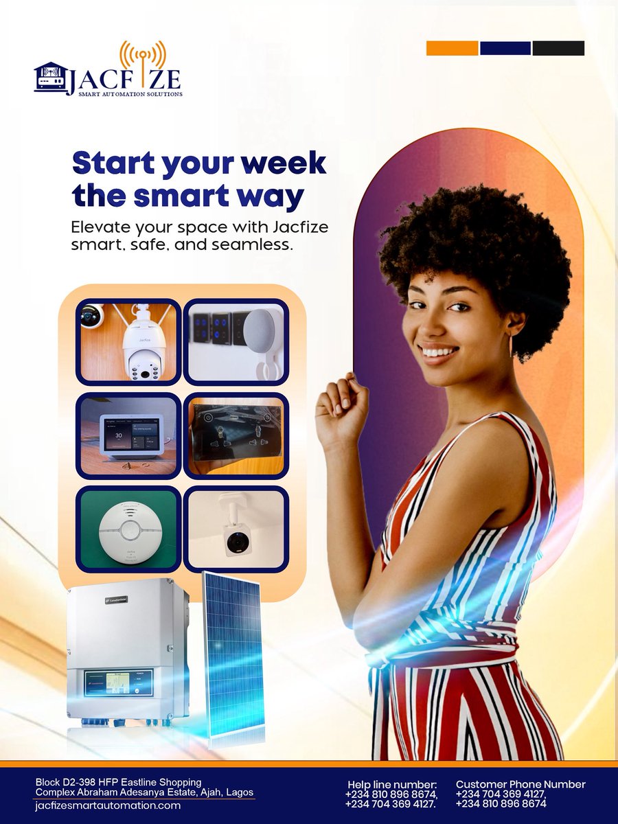 Jacfize_Smart's tweet image. 🏠✨ Your home deserves an upgrade—and Jacfize delivers!
Still doing the light switch cha-cha? 🚶‍♂️💡
Or yelling “Who left the gate open?!” from the bedroom?
Say goodbye to the stress.
At Jacfize Smarthome Automations, we turn your house into a smart haven—
🔐 Secure
💡 Intelligent