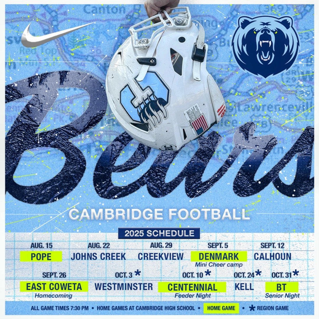 CambridgeBears (@cambridgebears) on Twitter photo FRIDAY NIGHT LISTS ARE BACK! Mark your calendars and make sure to follow Cambridge Football for news and updates!
Insta: @cambridgehsfootball
X: <a href="/CHSBears_FB/">Cambridge HS Football</a> FRIDAY NIGHT LISTS ARE BACK! Mark your calendars and make sure to follow Cambridge Football for news and updates!
Insta: @cambridgehsfootball
X: <a href="/CHSBears_FB/">Cambridge HS Football</a>