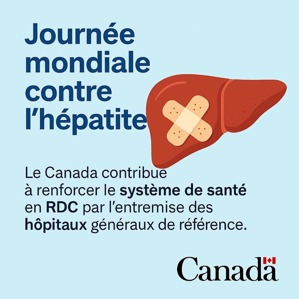 Canada en RDC (@canadardc) on Twitter photo 🦠📅 En cette #JournéeContreLhépatite, le 🇨🇦 réaffirme son appui à la 🇨🇩 #RDC pour un système de santé renforcé. Grâce à <a href="/DevCanada/">Développement Canada</a> , un soutien est apporté aux 🏥 Hôpitaux Généraux de Référence et aux 🍼 maternités pour prévenir et prendre en charge l’hépatite. 🦠📅 En cette #JournéeContreLhépatite, le 🇨🇦 réaffirme son appui à la 🇨🇩 #RDC pour un système de santé renforcé. Grâce à <a href="/DevCanada/">Développement Canada</a> , un soutien est apporté aux 🏥 Hôpitaux Généraux de Référence et aux 🍼 maternités pour prévenir et prendre en charge l’hépatite.