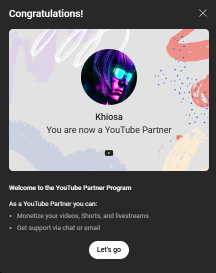 KhiosaYT's tweet image. 😭😭😭😭😭😭😭😭holy moly Its been a journey but I can FINALLY SAY IM A YOUTUBE PARTNER AHHHHH!!

Thank you to everyone for the support, it means the world💜
Im going to go cry for a bit now 😅
