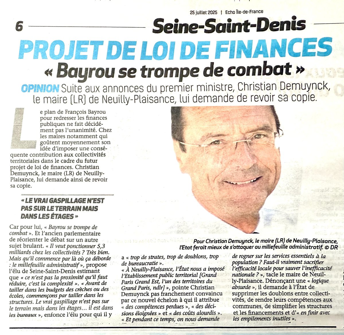 Le vrai gaspillage n’est pas pas sur le terrain, mais dans les étages ! #loidefinances #bureaucratie #millefeuilleadministratif
