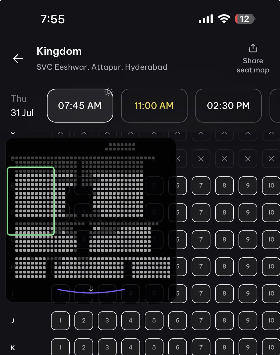 MusuguDhonga's tweet image. Eeshwar attapur early morning show bookings opened #Kingdom