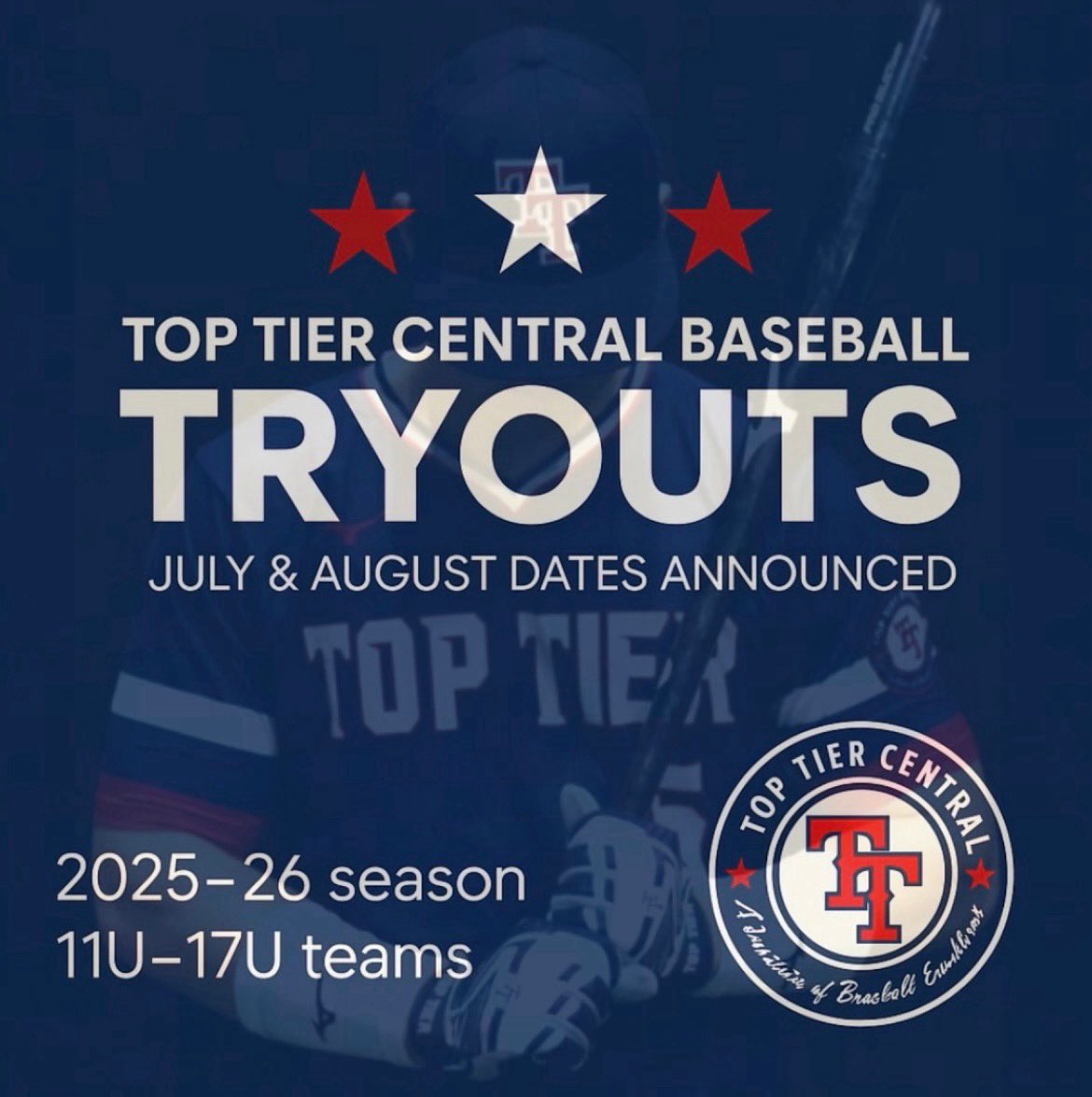 🚨Due to heavy rains this morning 16u and 17u tryouts have been moved to tomorrow 7/29 at The Yard Peoria 6-9pm