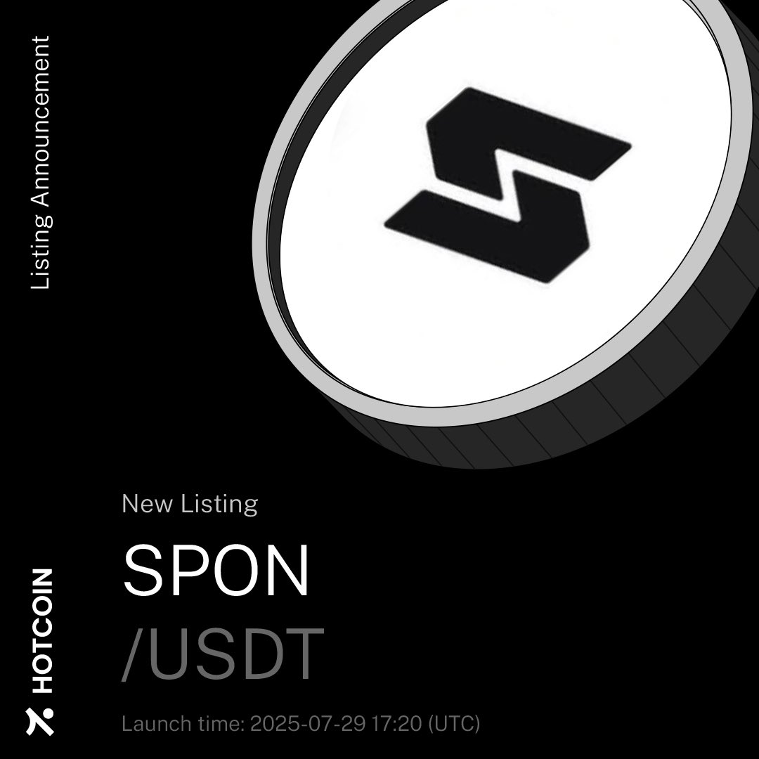 HotcoinGlobal's tweet photo. 💡 The future of compute is decentralized.
Spheron Network (SPON) is now trading on Hotcoin!
🟢 Pair: SPON/USDT
Trade now: https://t.co/YyavD7KHht
#HotcoinListing #SPON #Web3Infra #CryptoCompute https://t.co/3c3cotPRX5