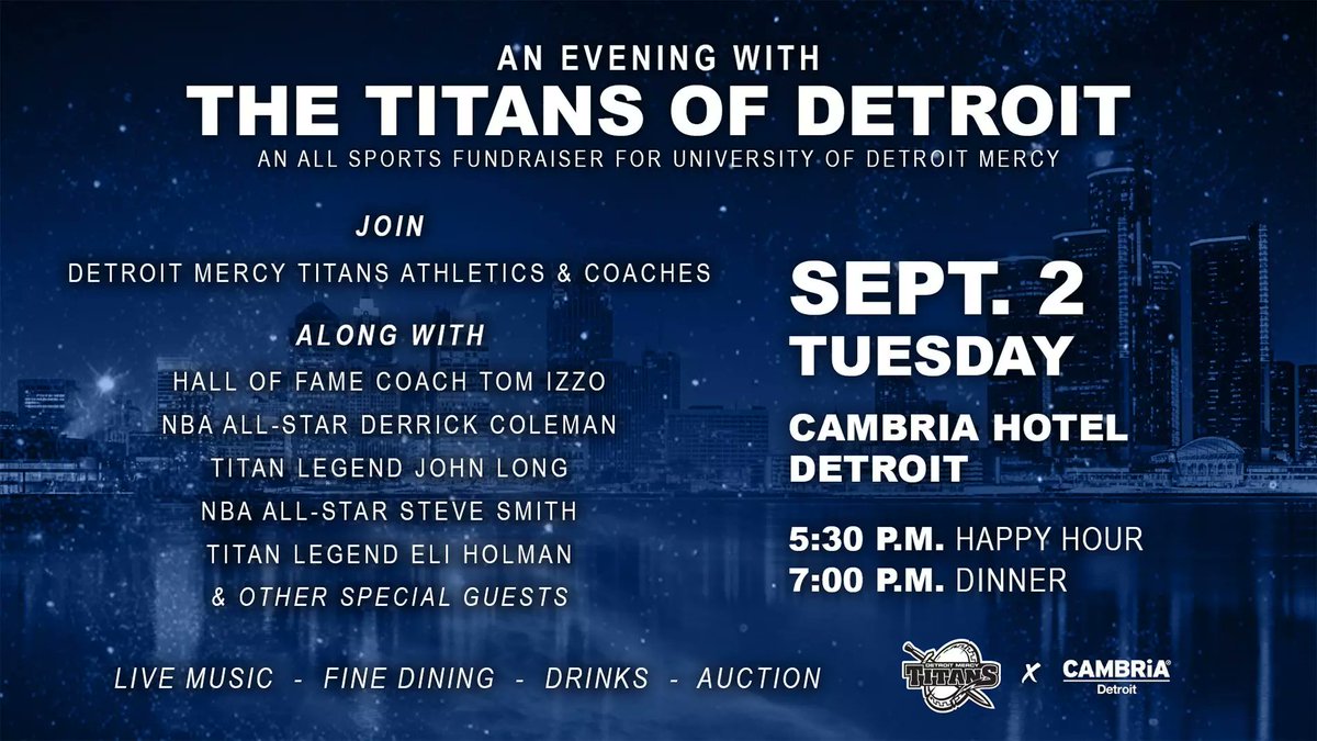 Going to be a great night! #DetroitsCollegeTeam ⚔️🏀

Sign Up Here ➡️ tinyurl.com/4z3xchzm